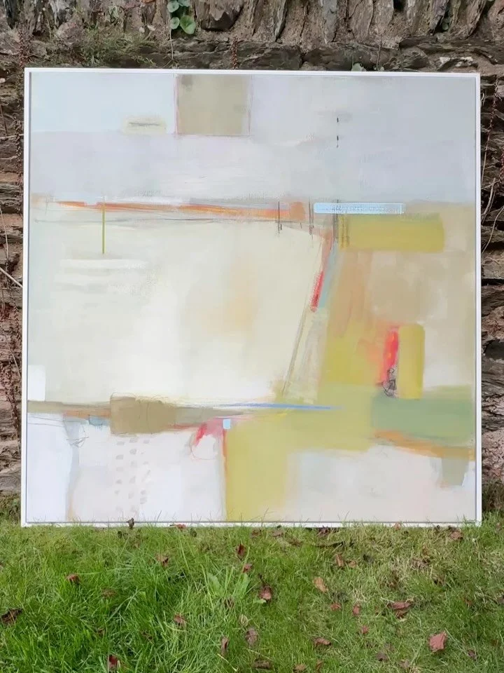As everything turns back to green&hellip;.

I am often asked where ideas come from to paint my abstracts and the truth is that they are not usually ideas but feelings and sensing 

The sense of the seasons changing I think is deep rooted in the human