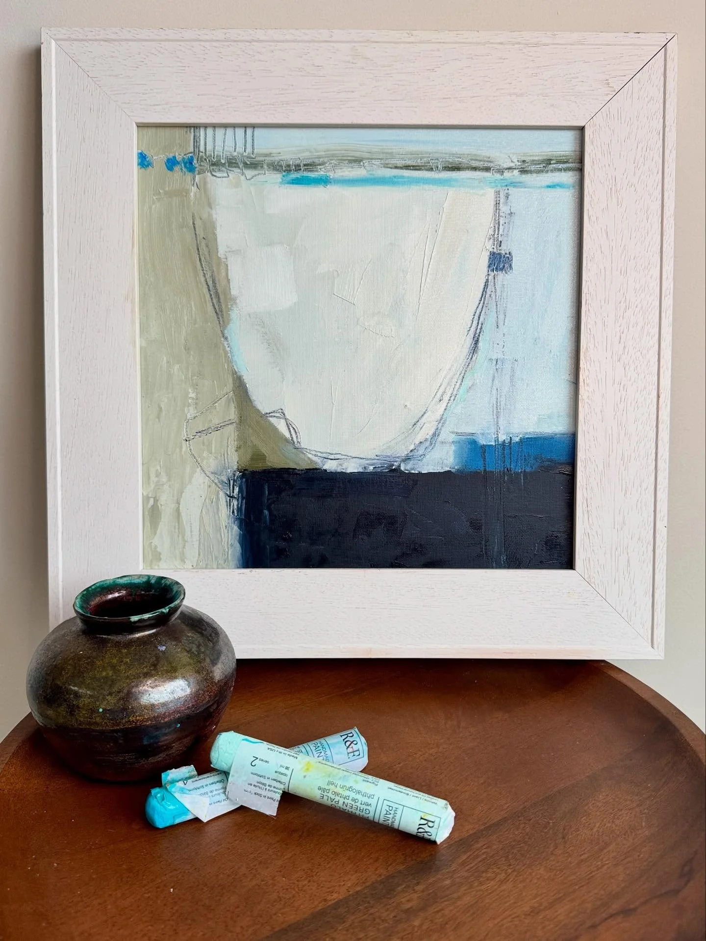 Just love these @rfpaints oil sticks - it&rsquo;s like painting with coloured butter!

Something in me remembers being a child with wax crayons which I absolutely loved - there is definitely a physical connection that you get with a pure &lsquo;drawi