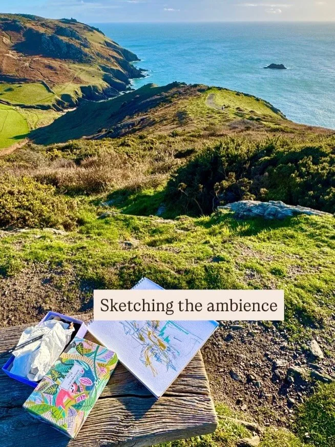 Beginning the new year on the stunning South Devon coast sketching the atmosphere and gathering ideas for new paintings 

The shifting light weathered cliffs and constant gentle movement of the sea feel like the perfect place to reset

#coastalart #p