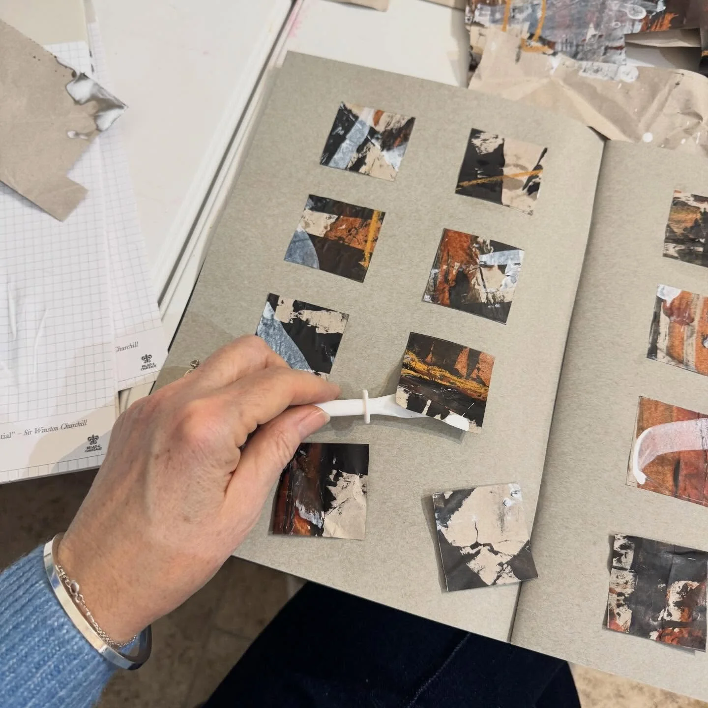 Finding time to put in the work of exploration is important especially when I have been working full time on big canvases for the @affordableartfairuk #battersea

These tiny crops give me so much information on composition and I am putting them into 