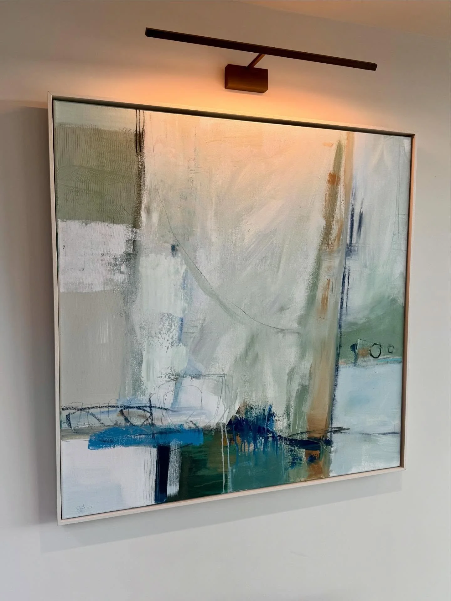 I always think paintings feel so different when they are taken out of the studio and put on a wall

Often I then have a last tinker with them&hellip;&hellip;and then tell myself to step away!

Hope you all have a wonderful weekend and that&rsquo;s a 