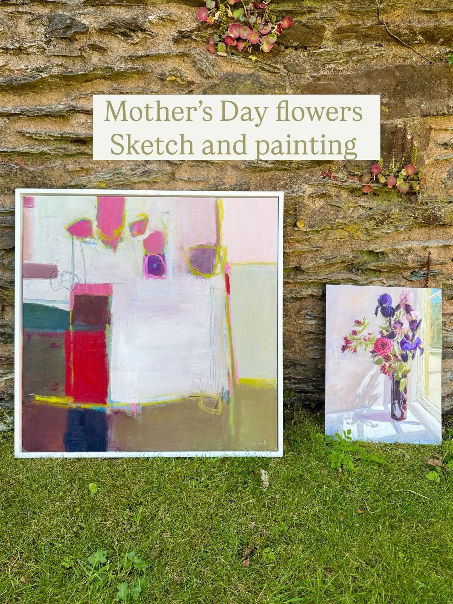 Mother&rsquo;s Day thoughts 💐 🌷 

@camillaclarkart 

#flowerpaintings #stilllife #abstractflowers #oilsketch #mothersdayflowers