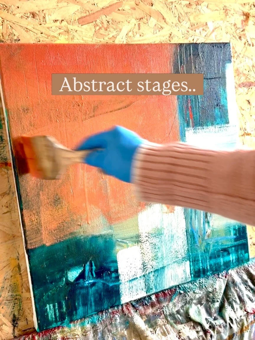 Working layer by layer and stage by stage

Real mindful moments 

There is something incredibly meditative , a deeply thoughtful process when painting 

This new piece will inform some larger ones in similar palettes 

#abstractcontemporaryart #paint