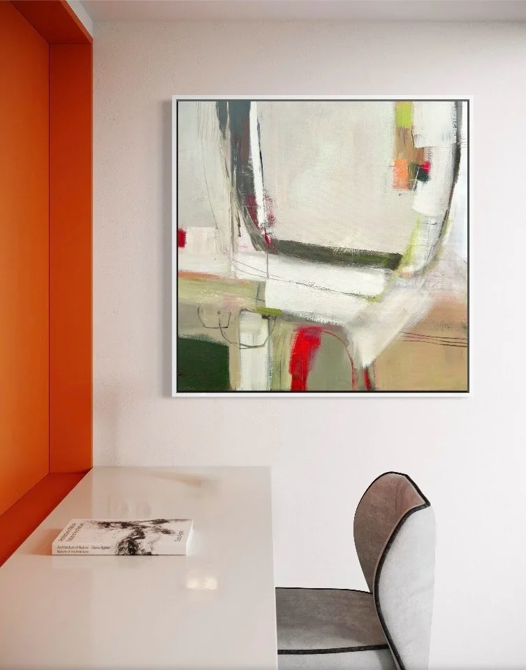 Do we choose colours or do colours choose us?

I am not sure I have that answer so if anyone else has I would love to hear!

This abstract painting is an amalgamation of certainly the juxtaposition of colours and neutrals that nature does so well (sw