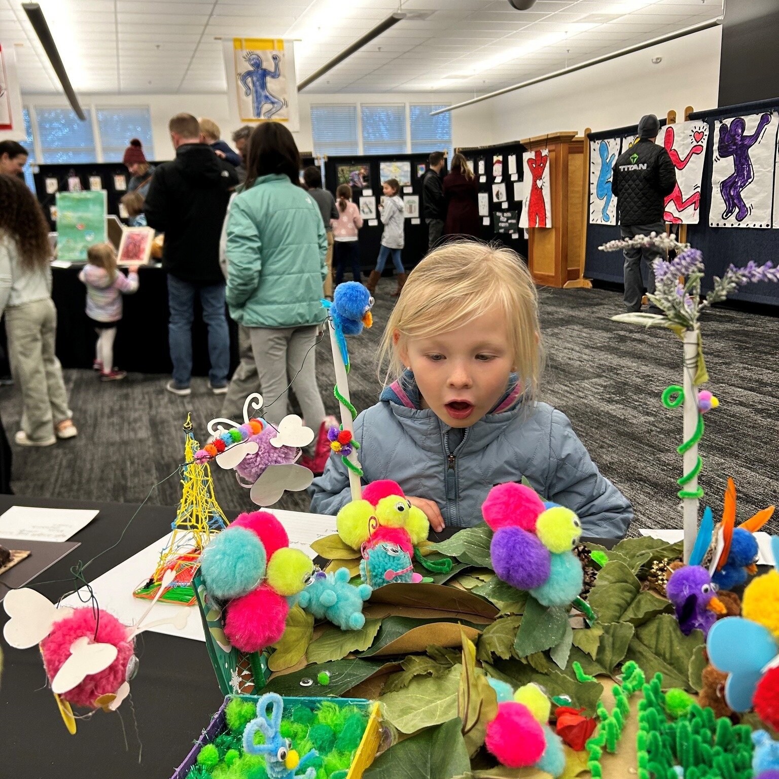 The weather did not deter our families from attending last night&rsquo;s Art Expo! The community room was packed with families and over 150 pieces of student art.