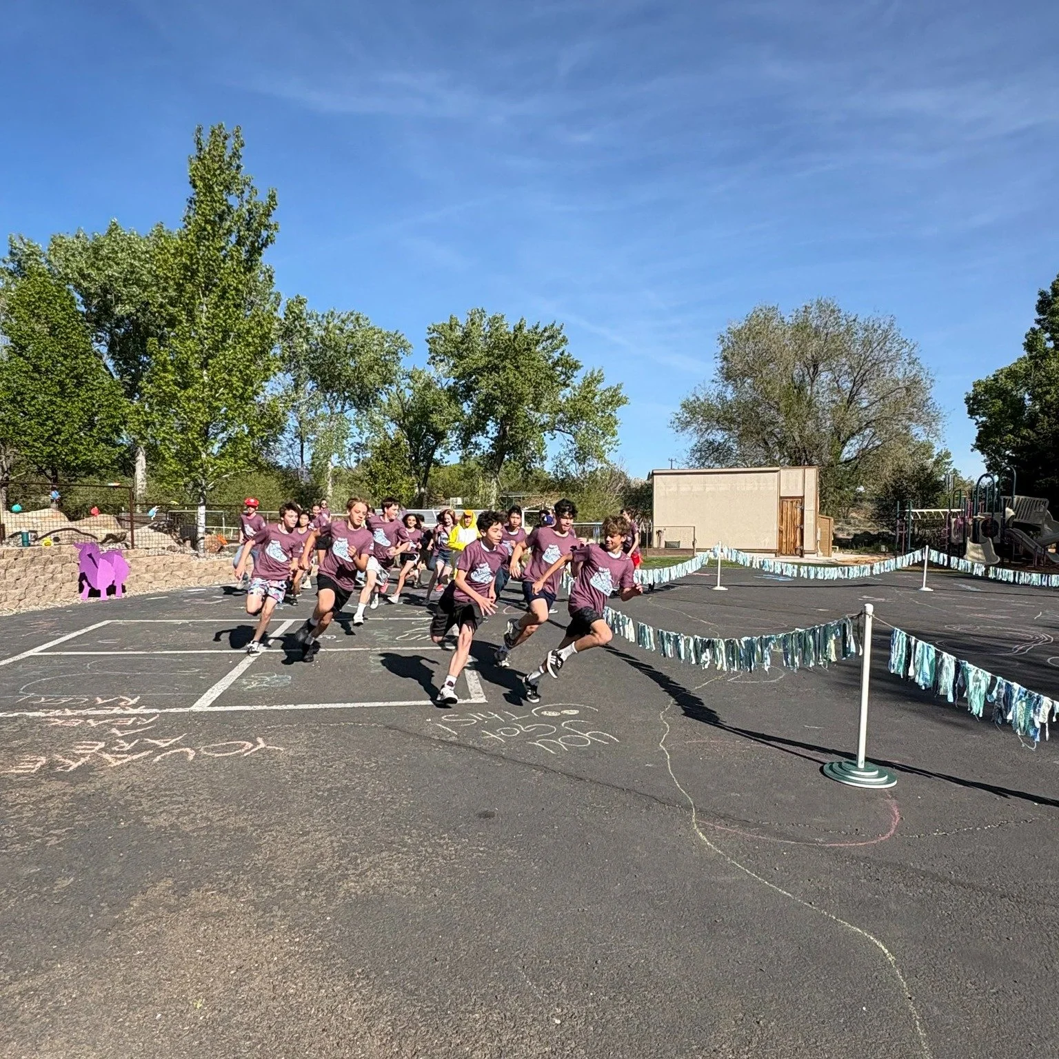 What a beautiful day for MVM&rsquo;s Run for Fun! From our toddlers to the Adolescent Community, our students had an amazing time running, cheering, and celebrating together.
A special thank you to our generous t-shirt sponsors for helping provide ev