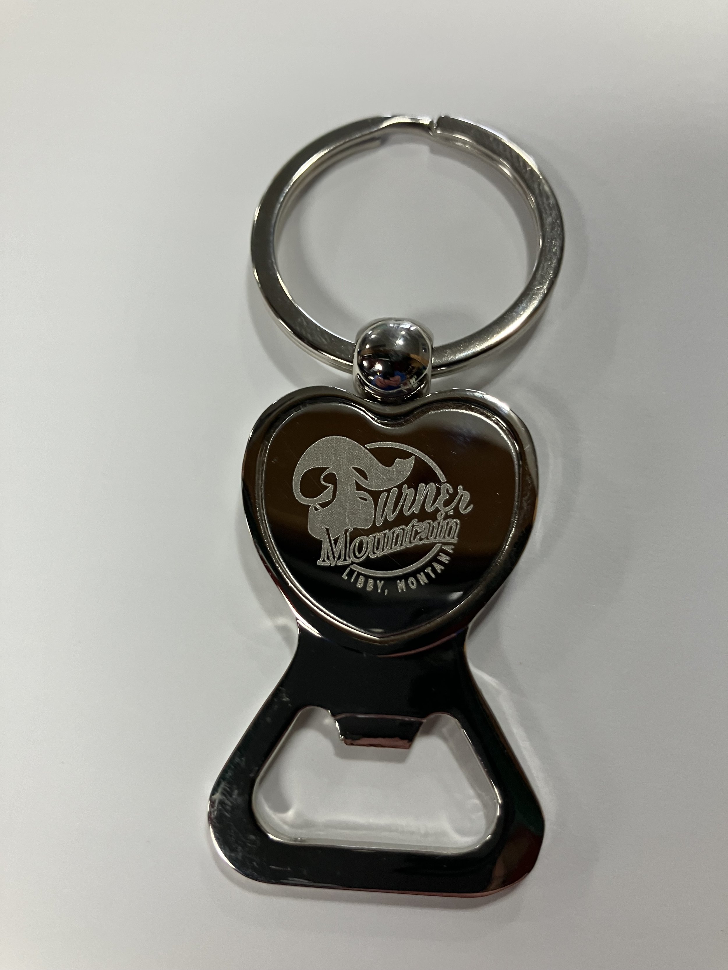 Silver Turner Keychain w/ bottle opener