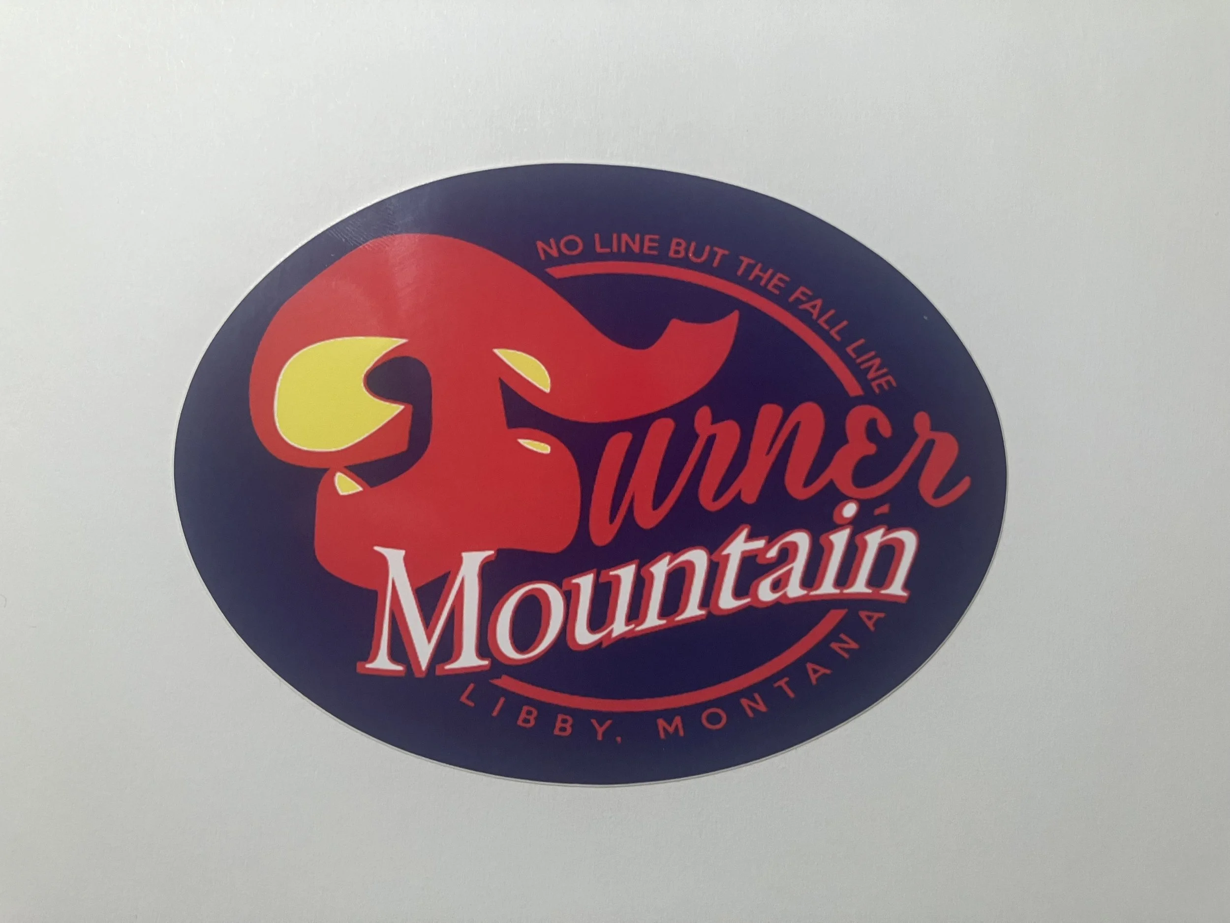 Blue Oval Turner Sticker