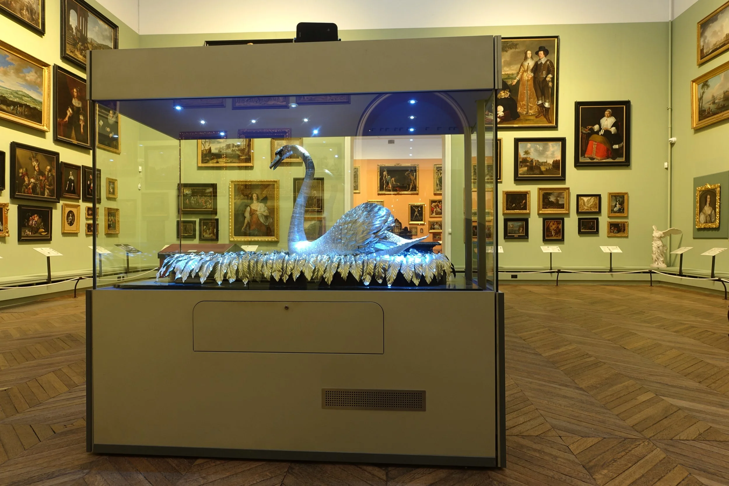 The silver swan at Bowes Museum