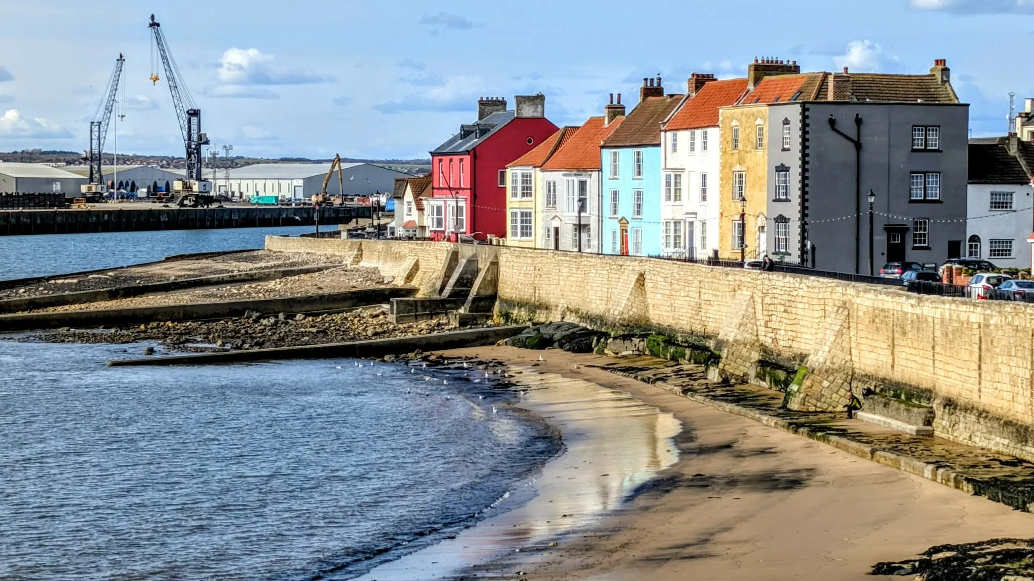 A view across Hartlepool harbour