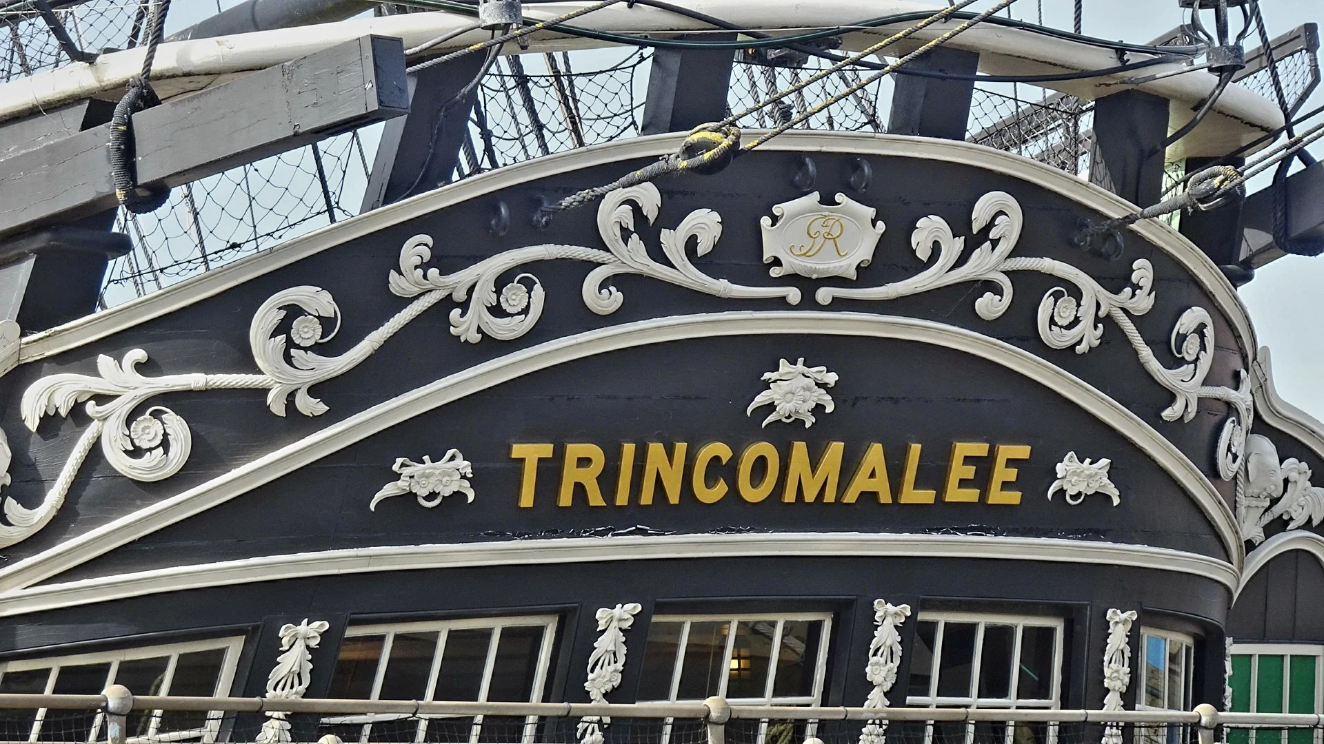 A view of the stern of HMS Trincomalee