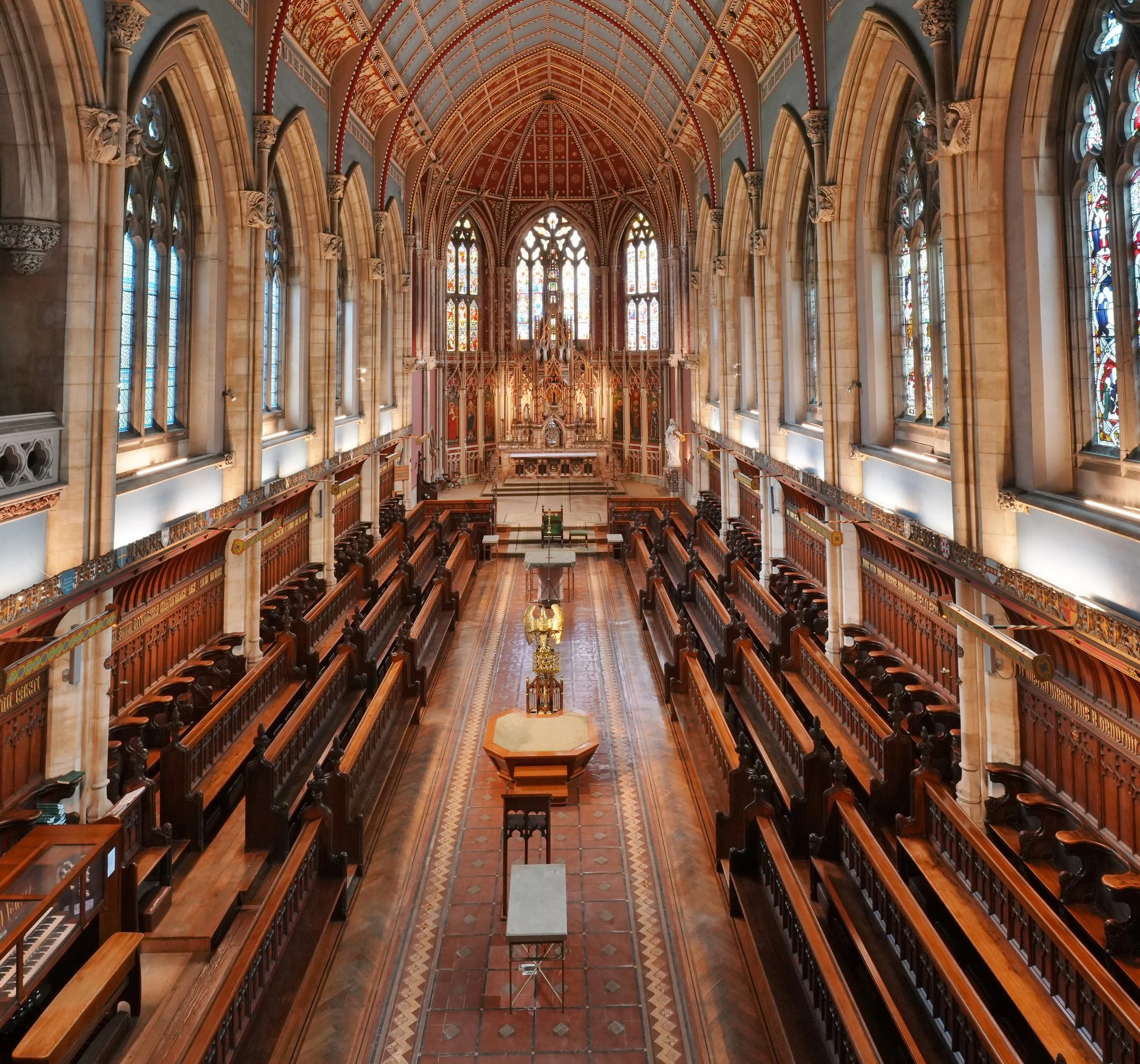 A birds eye view of Pugin's chapel at Ushaw