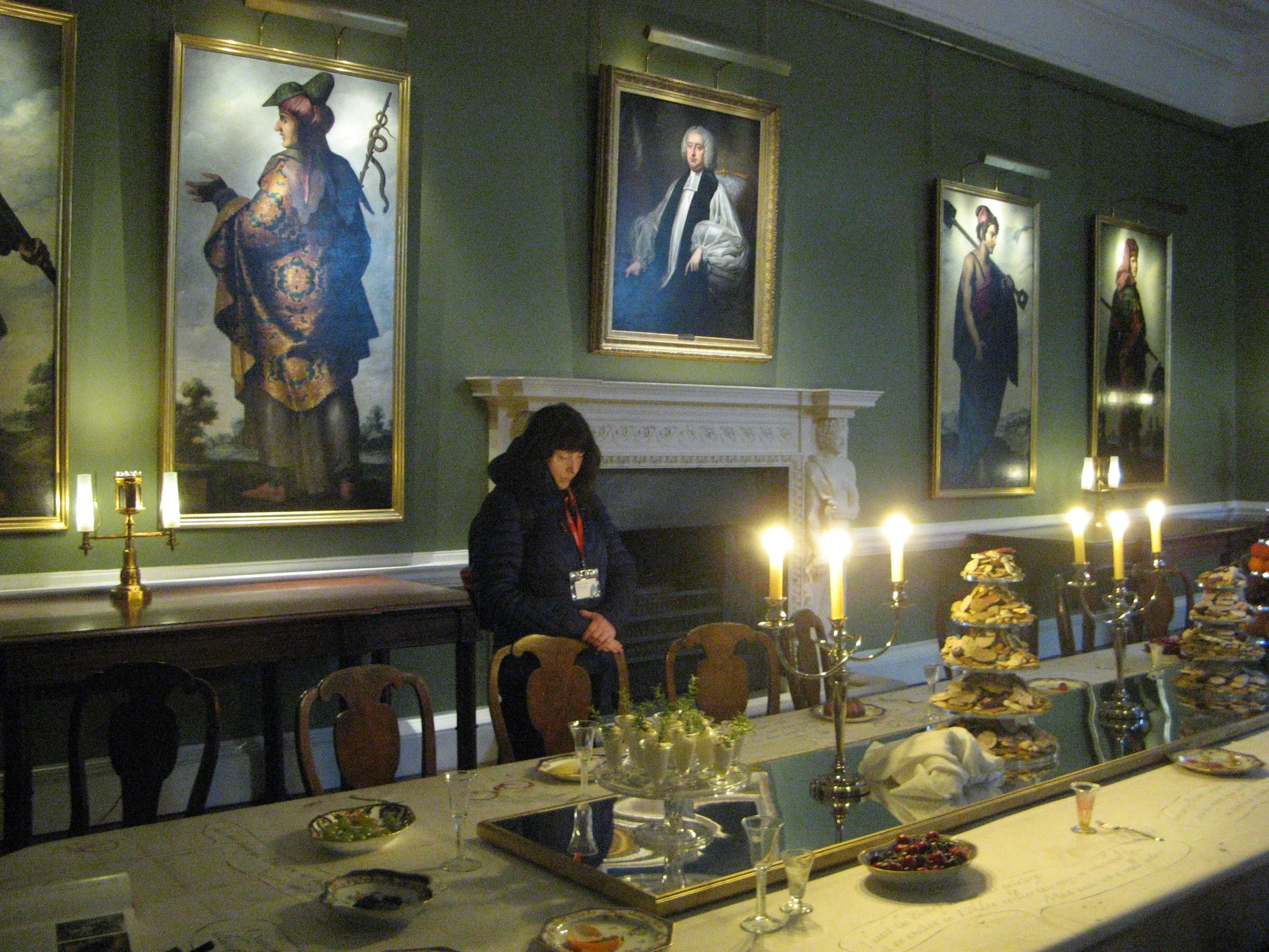 The zurbarans room at auckland palace showing art on walls
