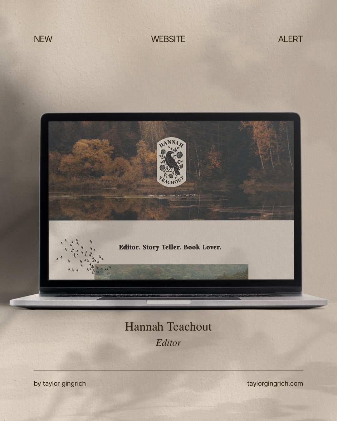 ICYMI 🍂 not only did I design @hmteachout new branding, but her website also got a complete refresh. Go take a look 👀 and check out her editorial services while you&rsquo;re there!

#brandingforeditors #editorialbranding #websitesforeditors #websit