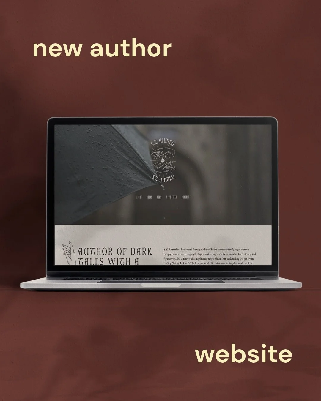 New website for @szahmedwrites whose branding I designed a few months ago. Love how this one turned out! I&rsquo;m open to book if you&rsquo;ve been 👀 my services.

#authorwebsite #authorbranding #websitedesigner #brandingdesigner #designerlifestyle