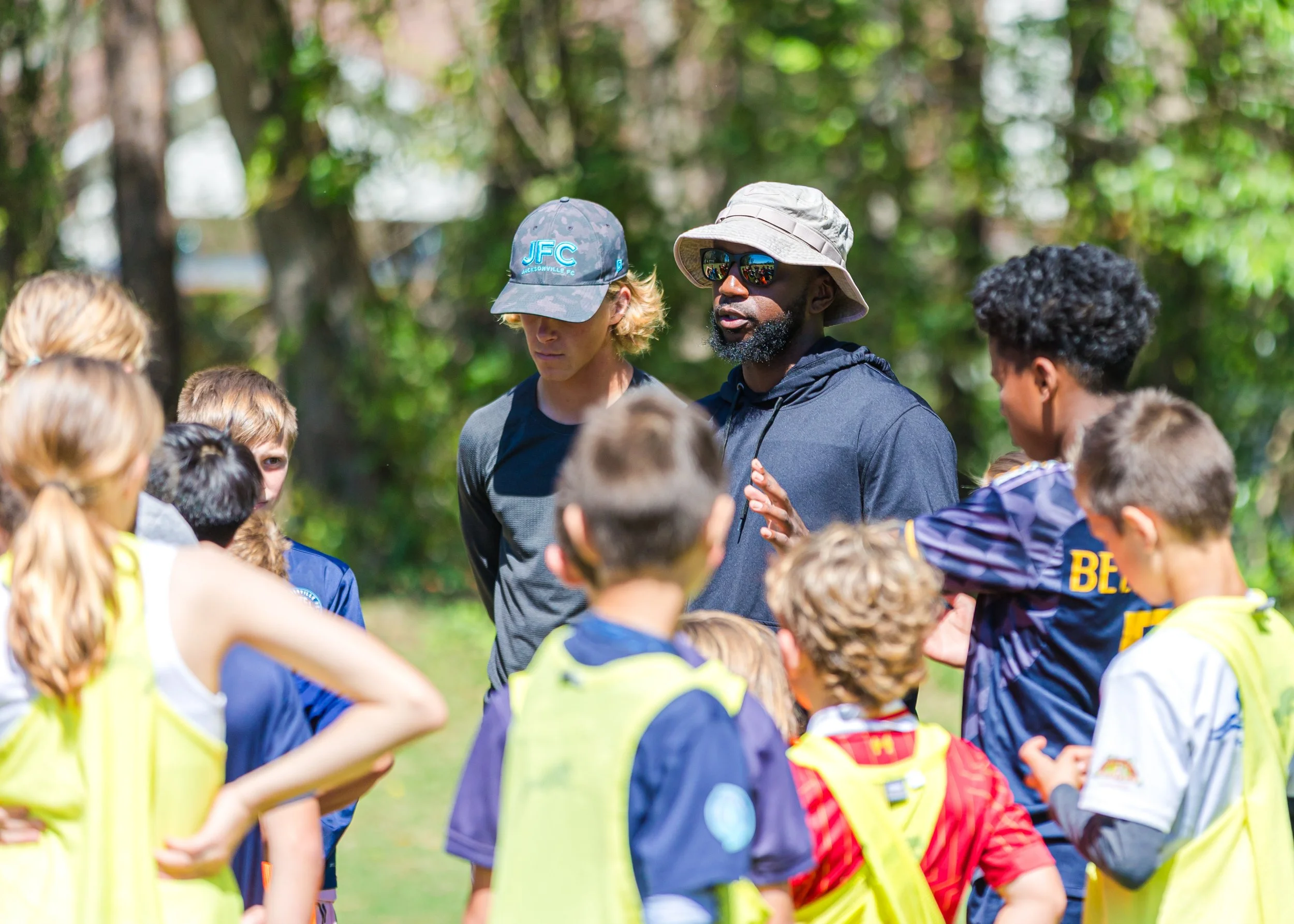 Jemal Johnson coaching high level soccer