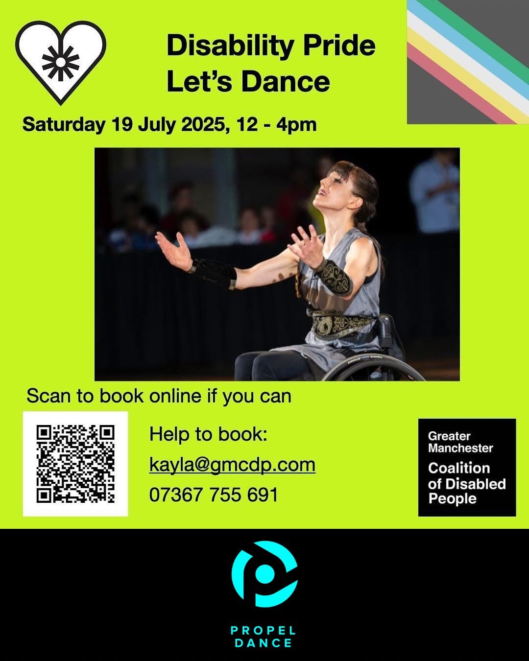 Join Us at Disability Pride in Manchester! 🌟
We’re so excited to be performing some of our new dance work at Manchester’s Disability Pride next weekend on the 19th July! 🎉💃
If you’re in or around the area, come along and celebr
