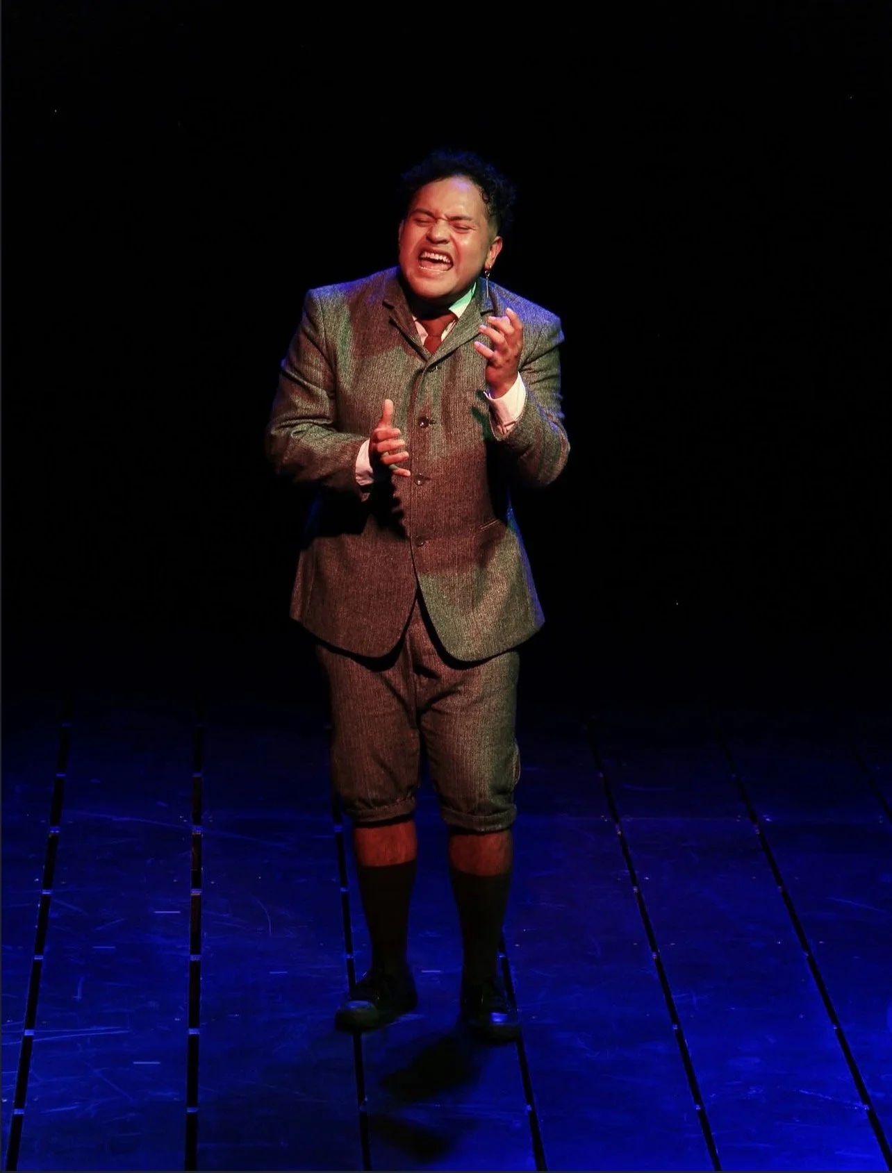 Angel Sigala as Moritz in Relic Theatre Company's Spring Awakening directed by original Broadway cast member Robi Hager
