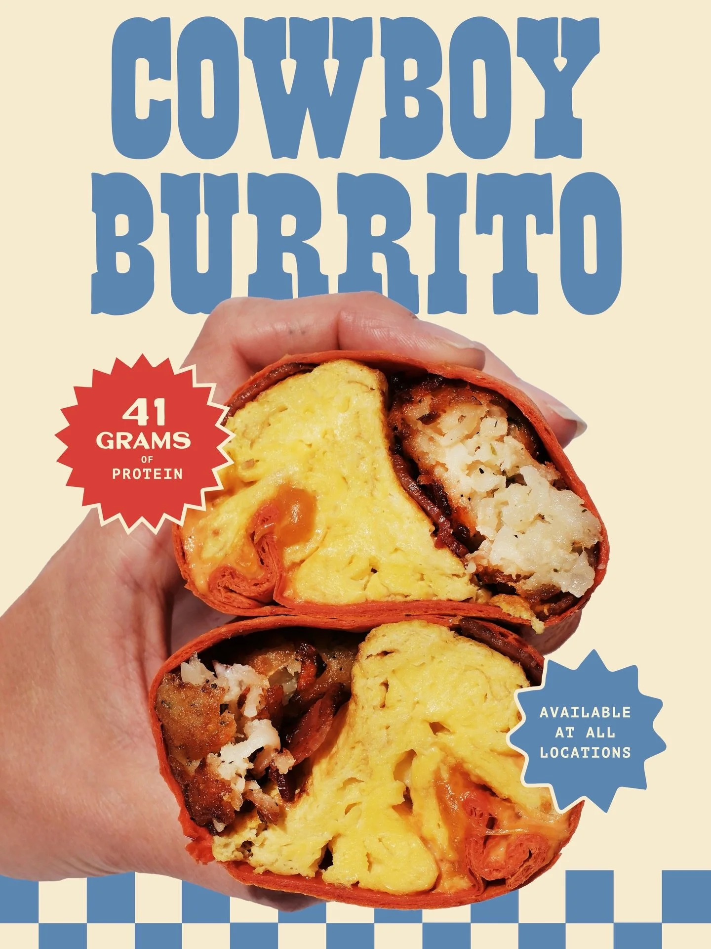 All Wraps 🤝 All Locations

That&rsquo;s right, our bestselling burrito is now available at all locations! Fluffy egg souffl&eacute;, bacon or veggie bacon, cheddar cheese, housemade potato latkes and our signature zesty cashew sauce 🌶️💥 all rolled