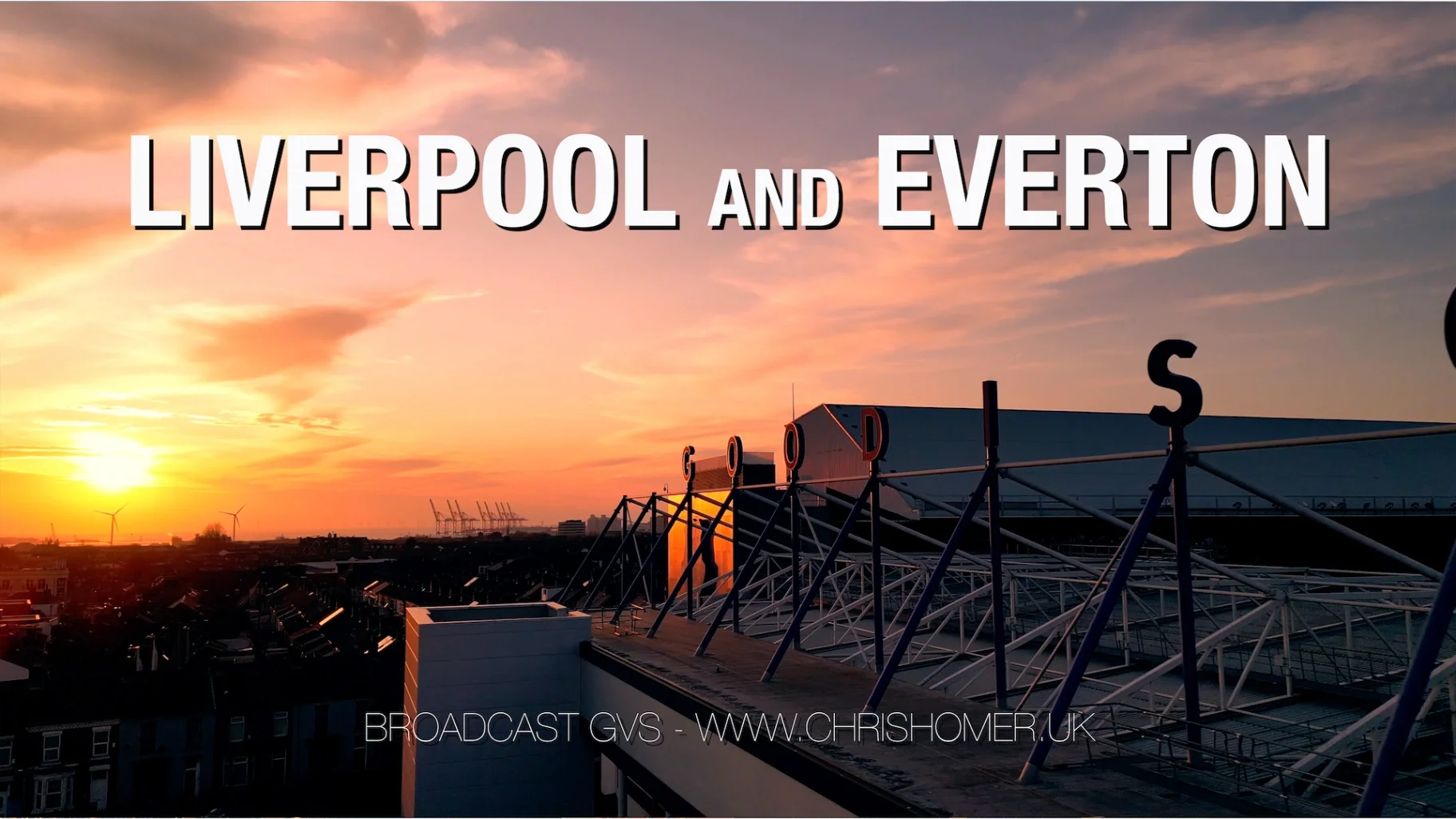 Liverpool and Everton stock video footage