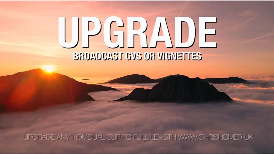 UPGRADE Broadcast GVs or Vignettes - EXTENDED INDIVIDUAL CLIPS