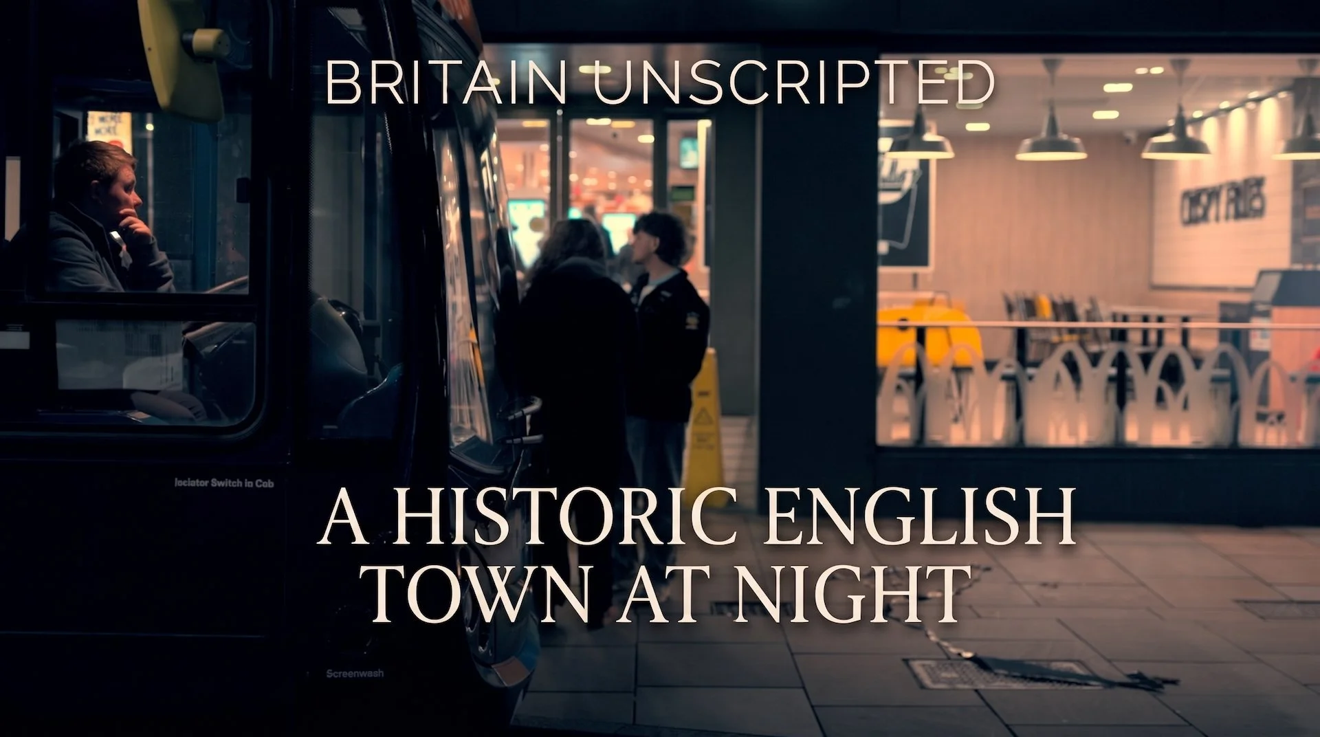 UK nightlife stock video footage - Cheltenham town centre