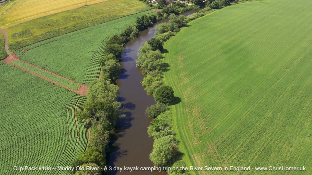River Severn drone stock video footage for royalty free download