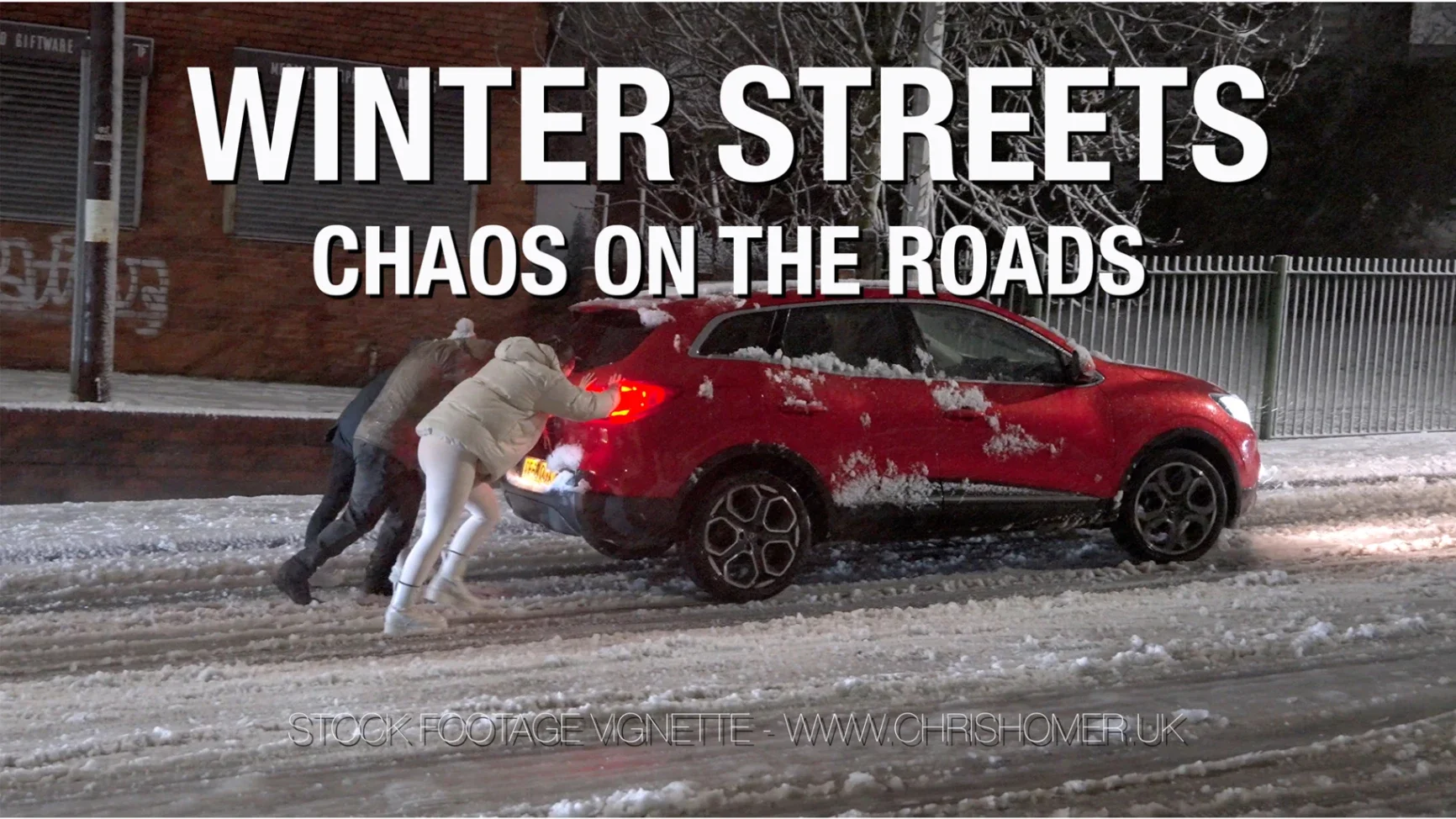 Winter Streets - Chaos on the British Roads | Stock Footage Vignette