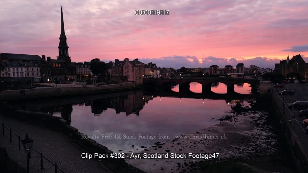 Ayr stock footage - Drone - 4K Royalty free