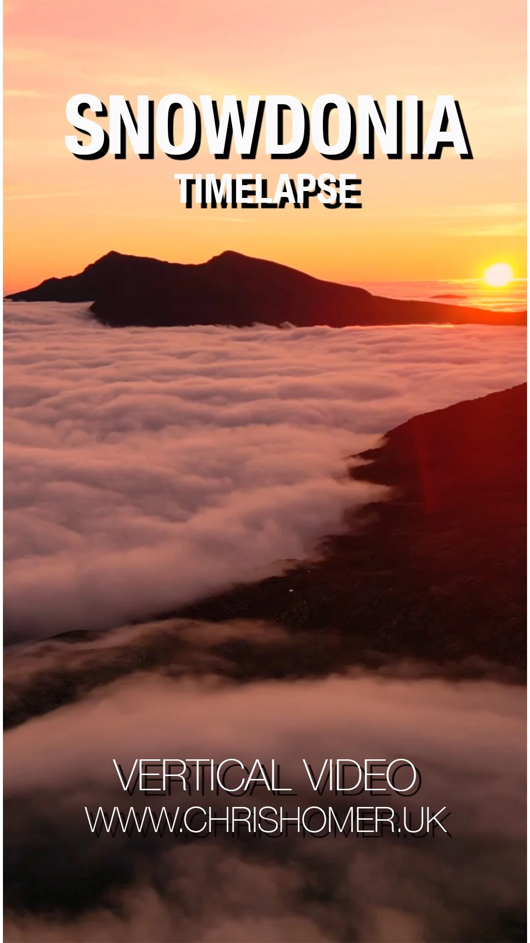 Mountain timelapse vertical video