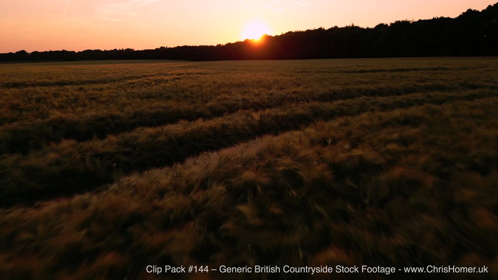Sunset stock video footage