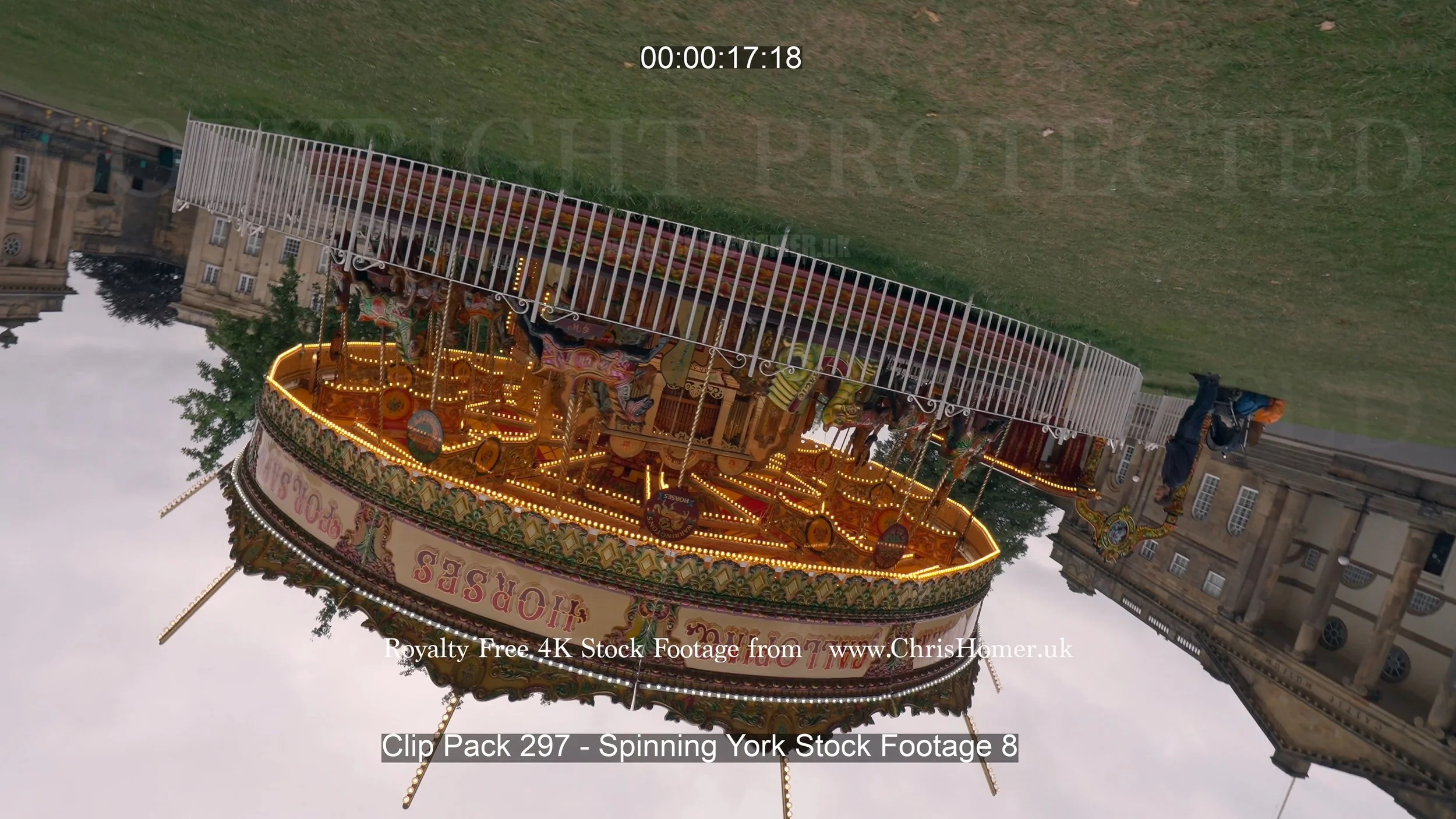 Spinning York stock video footage