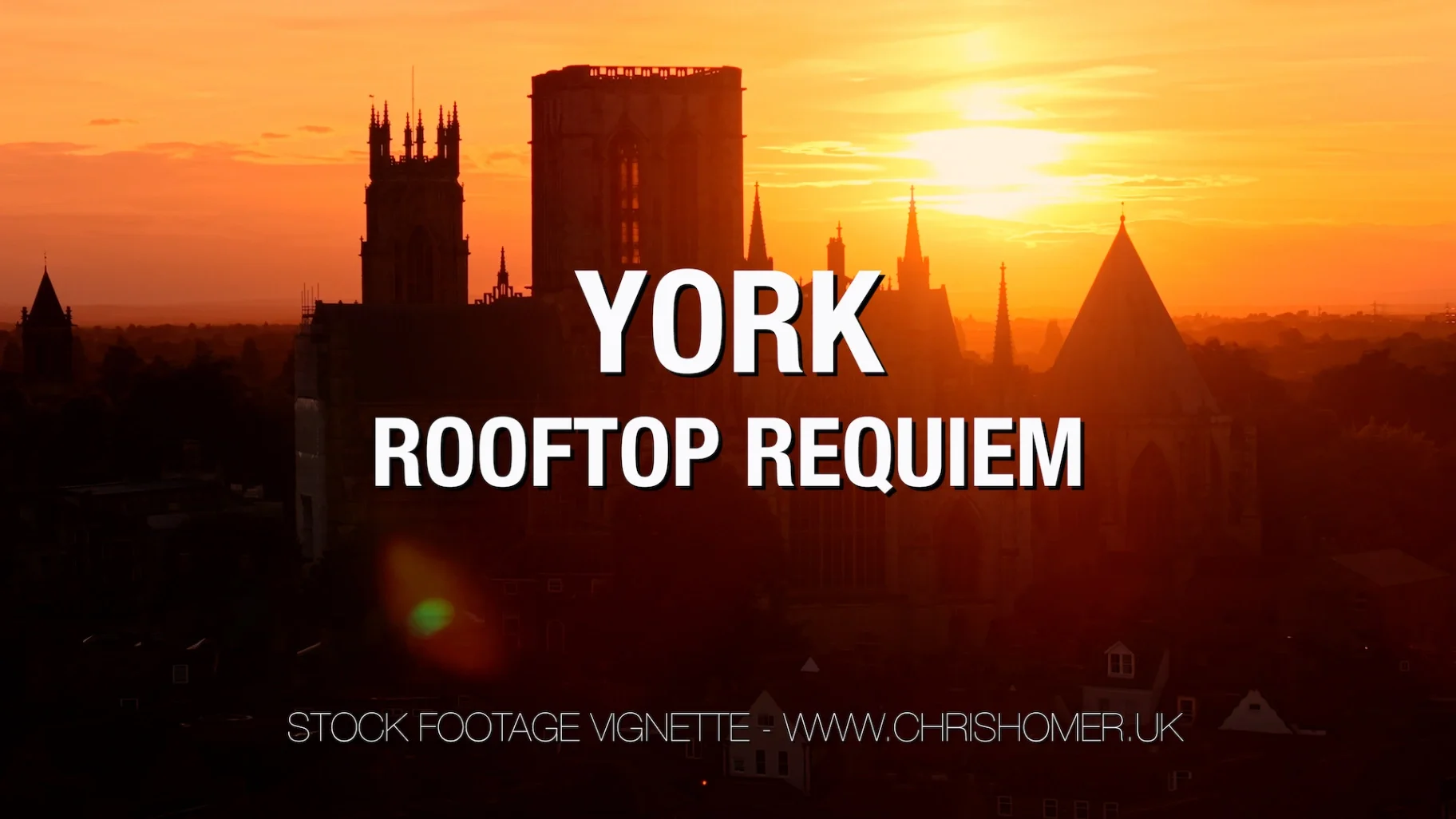 York Rooftop Requiem Stock Footage Vignette