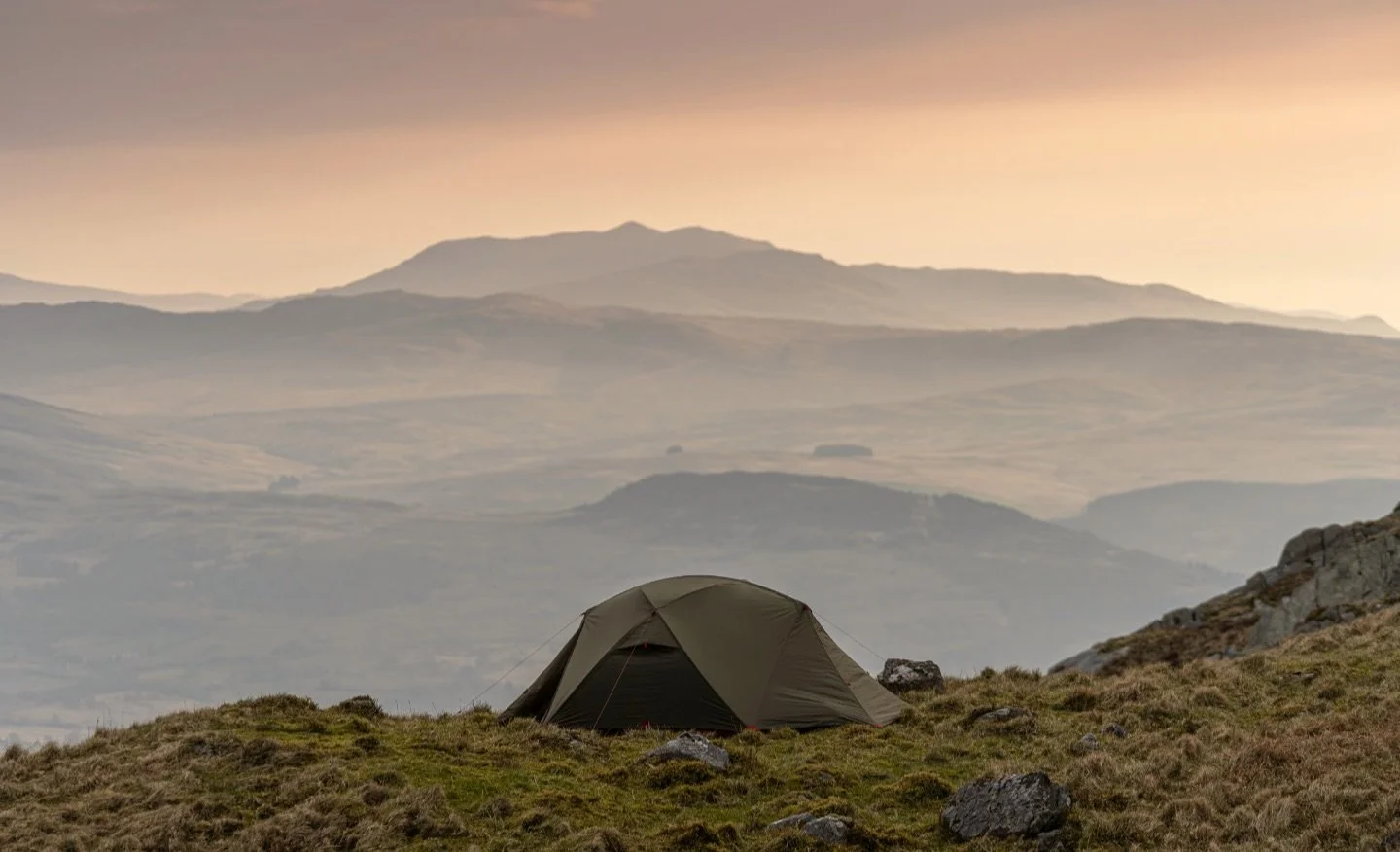 Another night in Snowdonia. 10 points for anyone who can tell me the mountain in the background.
Wild camping on the Rhinogydd. MSR Elixir 3.
