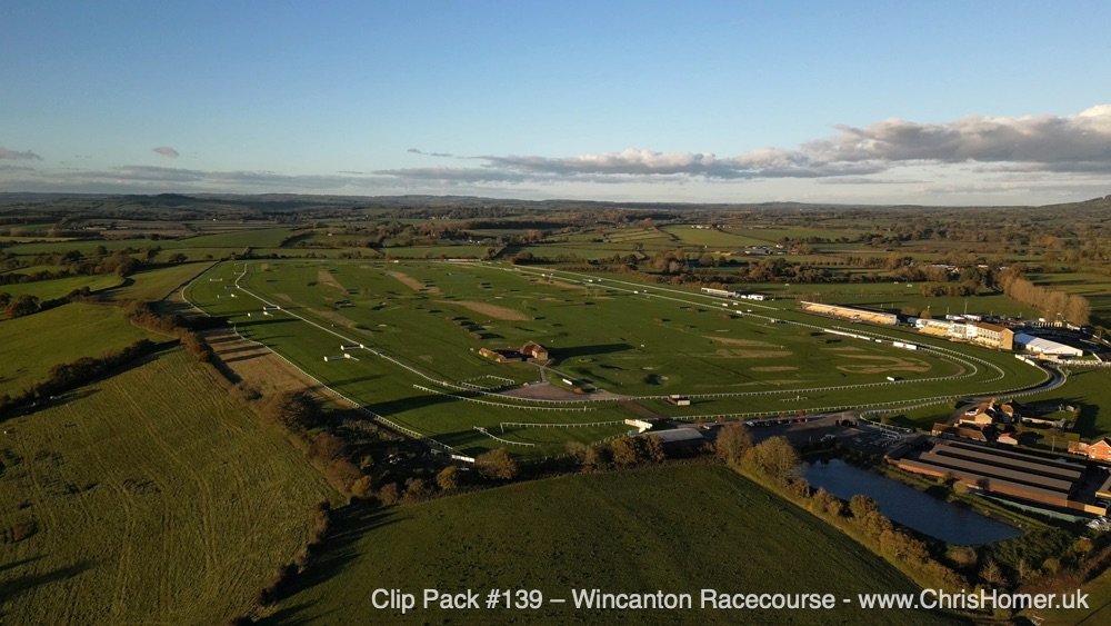 Gorgeous aerial views of Wincanton racecourse