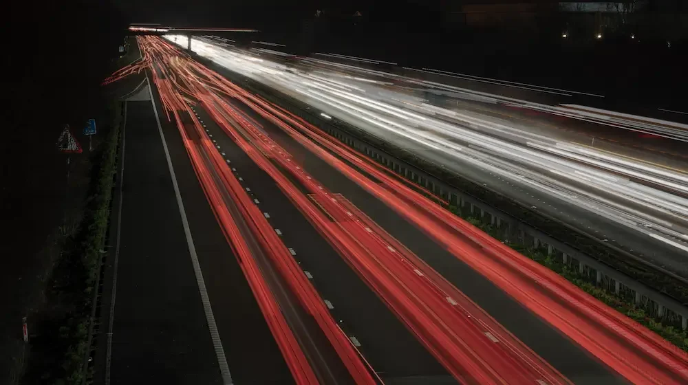 Motorway timelapse stock footage