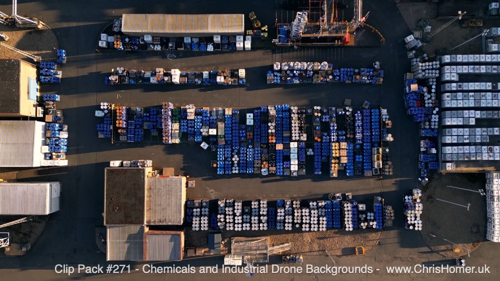 Barrels of potentially toxic, explosive, and corrosive chemicals.