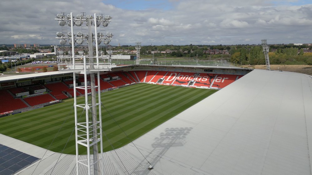 Eco Power stadium royalty free stock video footage download