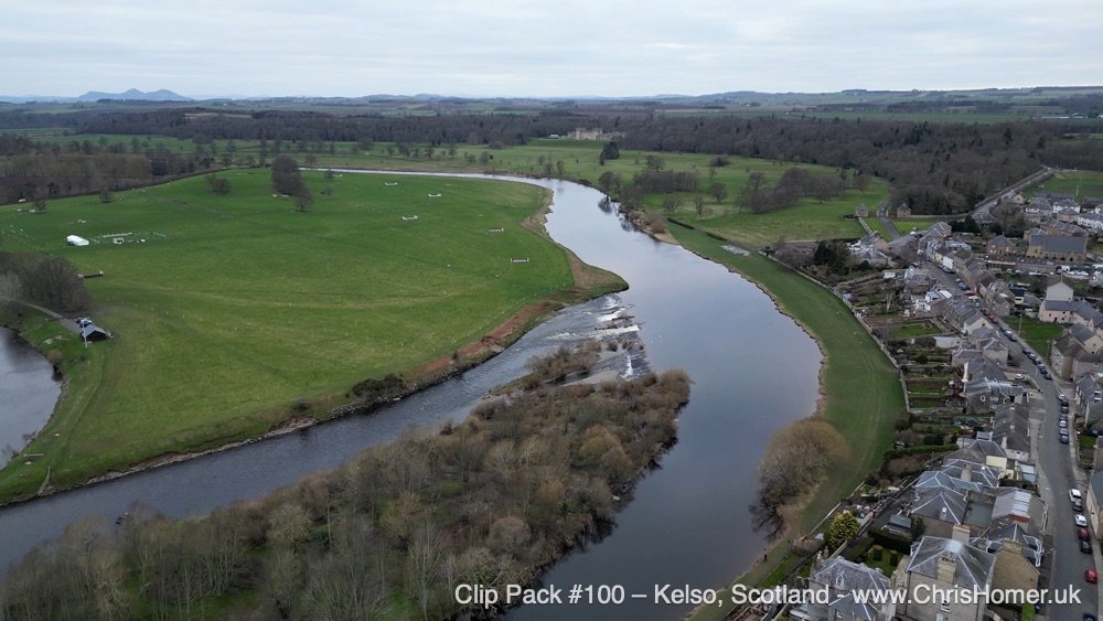 Kelso drone aerial view stock video footage