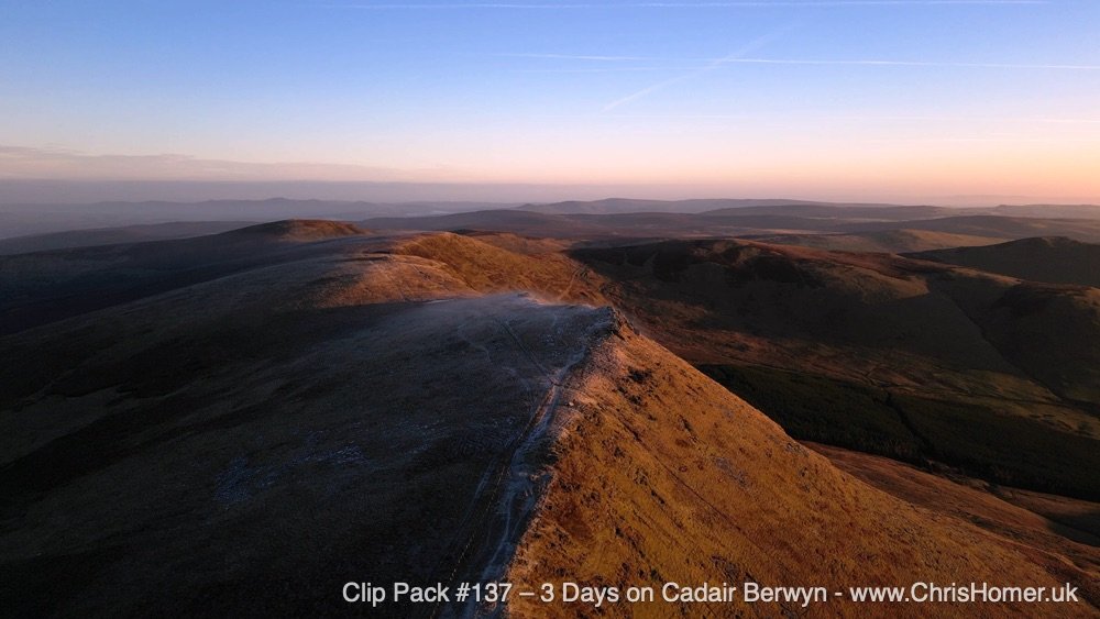 Cadair Berwyn mountain Wales timelapse stock video footage