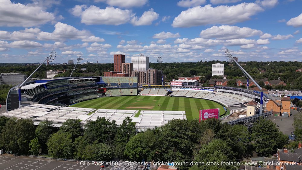 Edgbaston cricket stadium stock footage