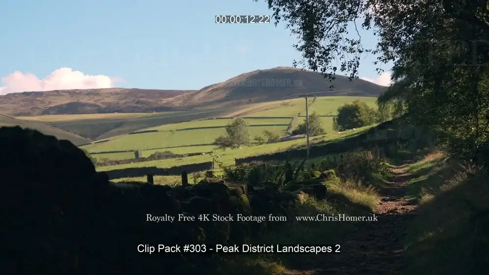 Peak District Landscape Stock Video Footage
