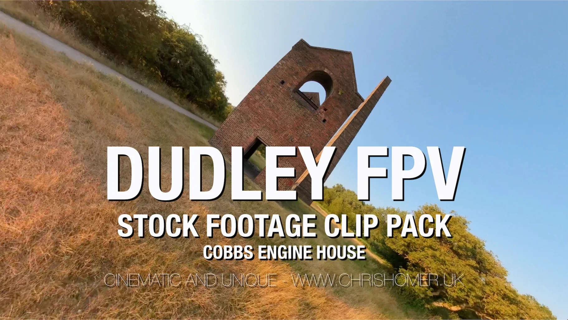 Dudley FPV Drone stock video footage - Cobbs Engine House