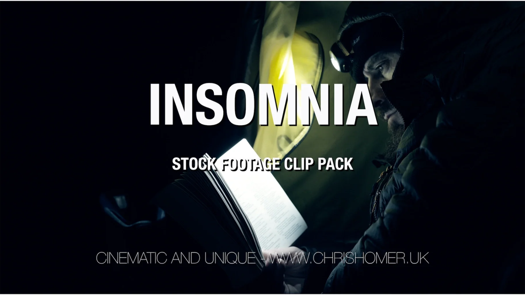 Insomnia Stock Footage - Dark hiking and camping - 37 Clips (Pack 322)