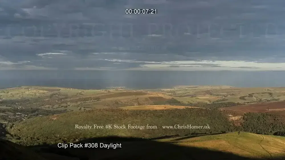 Kinder Scout Manchester Timelapse Stock Video Footage