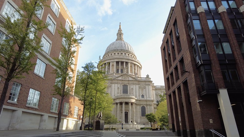 St Paul's Cathedral London stock video footage