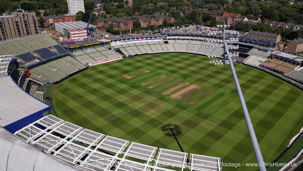 Warwickshire County Cricket Club drone stock footage