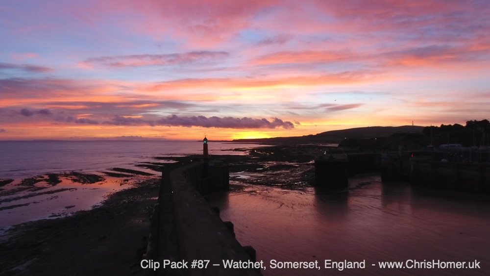 Watchet Somerset stock video footage