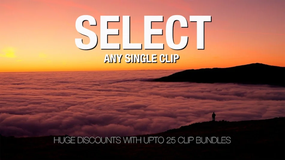 SELECT - Custom 4K Stock Video Footage License (Single or Multi-Clip)