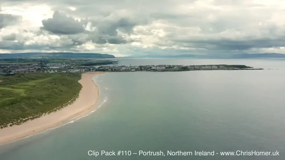 Portrush Northern Ireland stock video footage